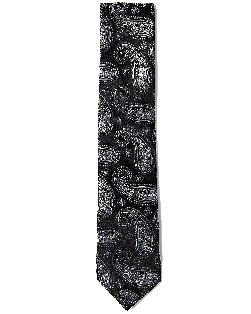Black Paisley Tie: Luxe