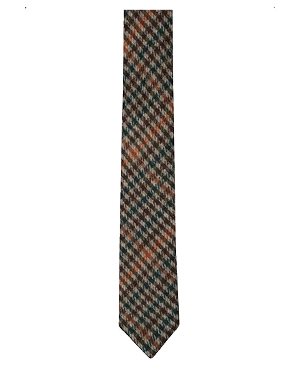 Wood Plaid Tie